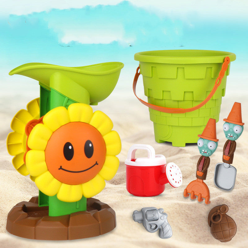 Large Beach Toy Car Plant Story Summer Thicken Beach Set