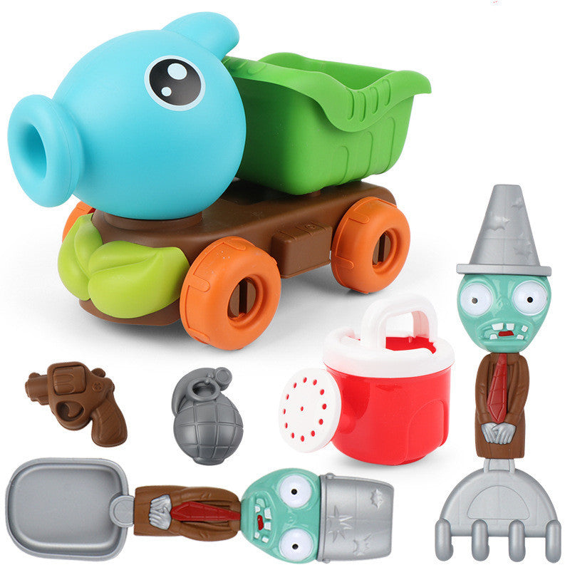 Large Beach Toy Car Plant Story Summer Thicken Beach Set