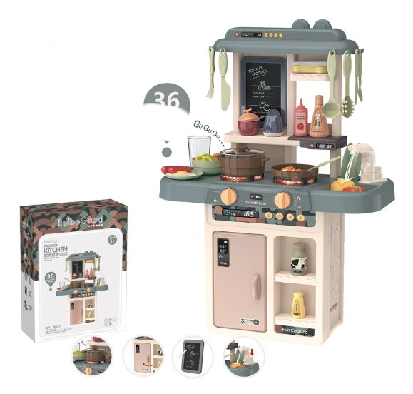 Puzzle Spray Water Cooking Simulation Toy Set