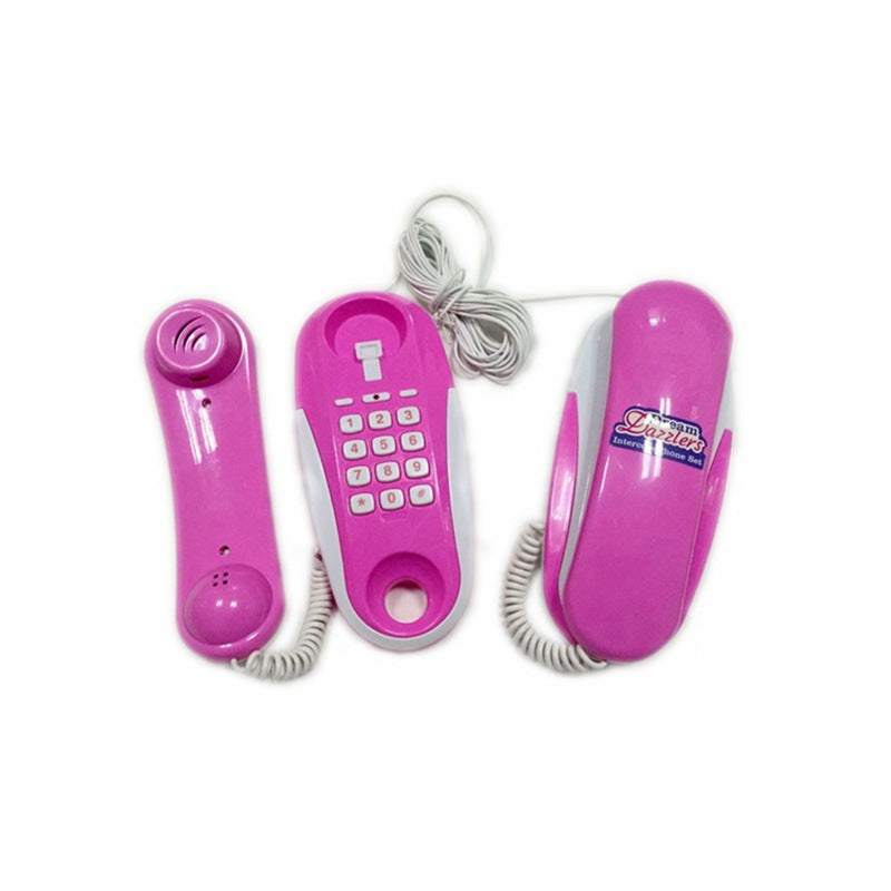 Intercom Phone Toy Children's Simulation Telephone Play House Toy Children's Walkie-talkie A Pair Of Real Calls