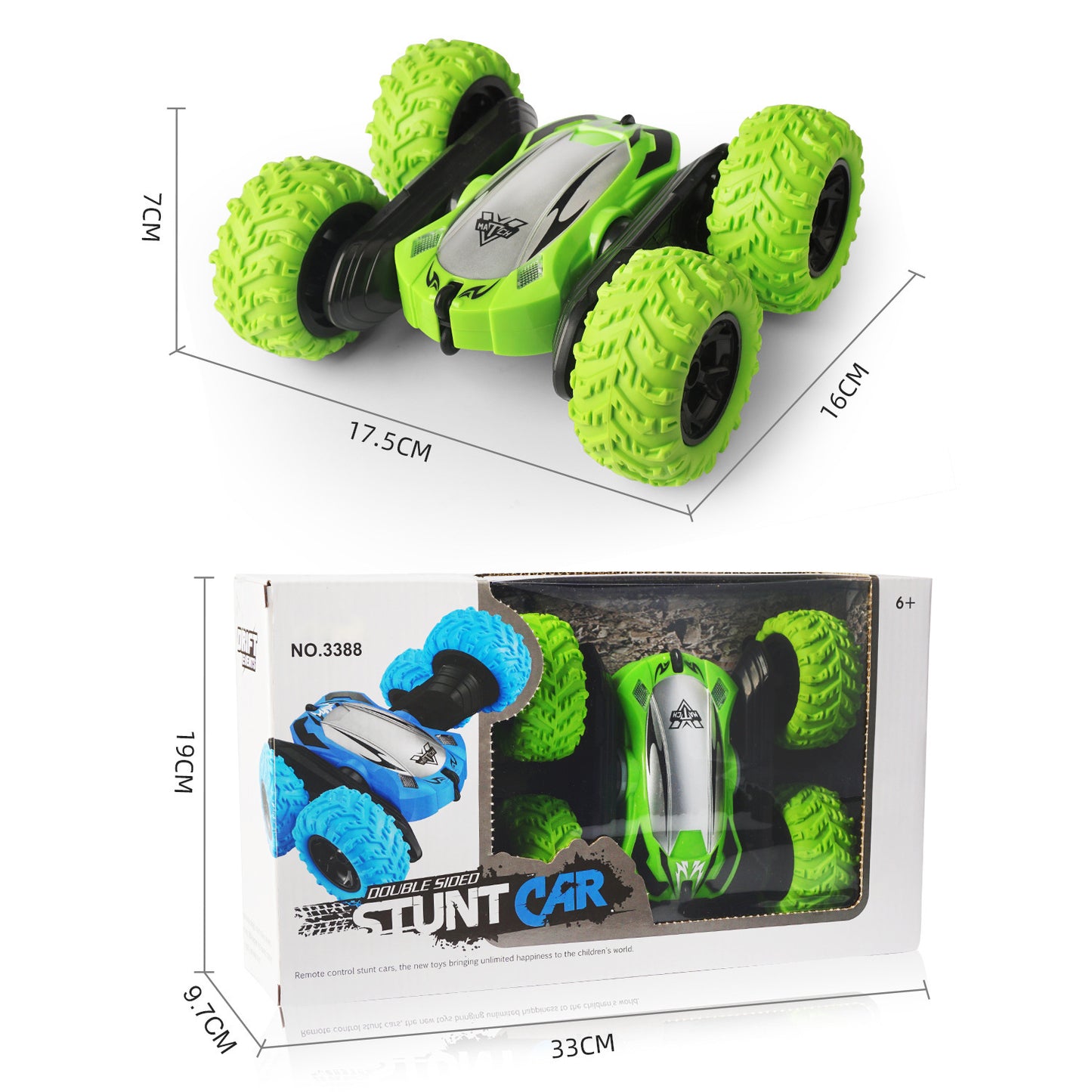 360-degree Double-sided Rotating Four-wheel Drive Drop-resistant Off-road Vehicle Children's Toy