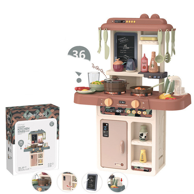 Puzzle Spray Water Cooking Simulation Toy Set