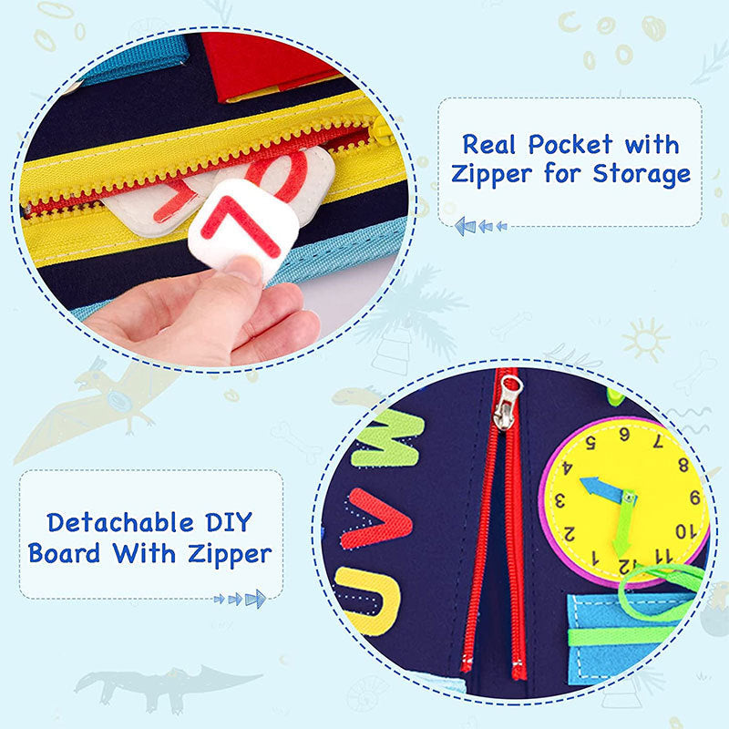 Felt Children's Dressing Busy Board Baby Early Education