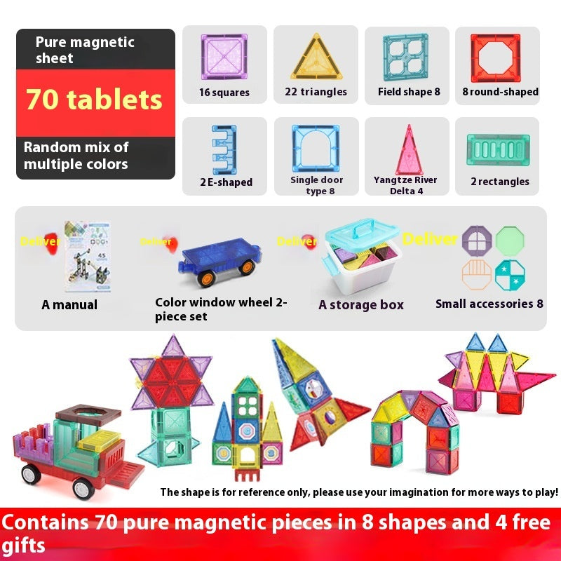 Magnetic Block Pipe Set Children's Puzzle Toy